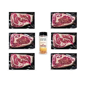 Nebraska Star Beef Ribeye Steaks with Seasoning