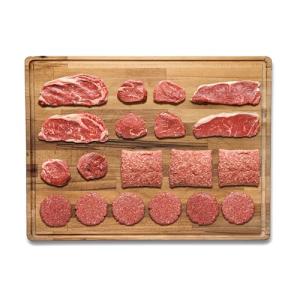 Grass Fed Beef Steak Pack: Filet, Ribeye, Ground
