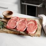 Black Angus Ribeye Steaks - 8 Portions, 9 oz Each