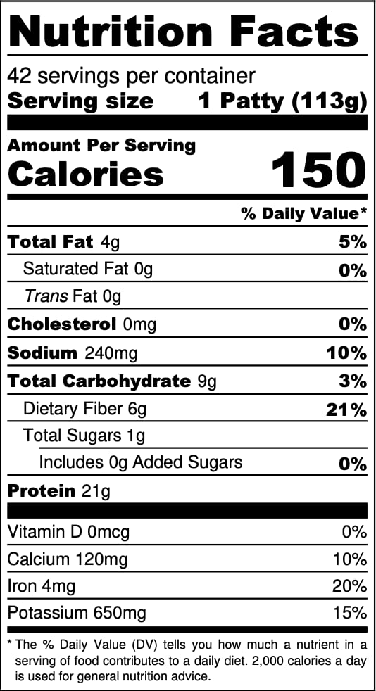 Hungry Planet Beef™ Plant-Based Burgers, 10.5lb