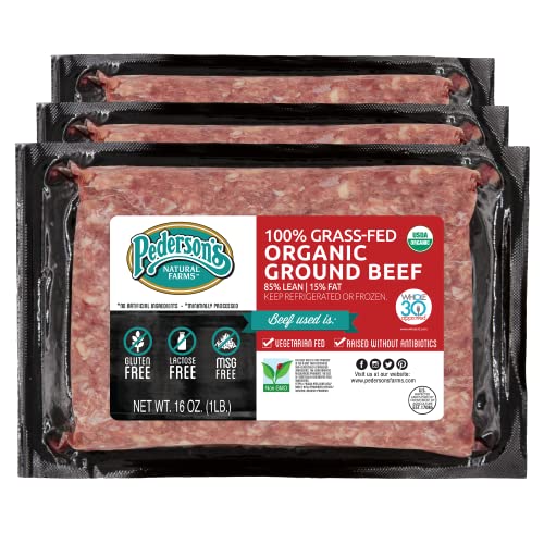 Organic Grass Fed Ground Beef, 3 Pack
