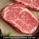 Premium Kansas City USDA Prime Steak Sampler with USDA Prime Filet Mignon Steak, Boneless Ribeye Steaks and Kansas City Strips - The Ultimate Steak Selection and Cooking Instruction from Kansas City