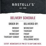 Rastelli's Black Angus Beef Ribeye Steaks (16 ct) 9 oz Portions, 9 lbs. Total
