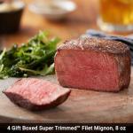 Premium Steak Lovers Gift Box Set - Hand-Trimmed Filet Mignon, Ribeyes, and Kansas City Strips in an Elegant Black Box with Cooking and Instructions from Kansas City Steak Company - Perfect for Meat