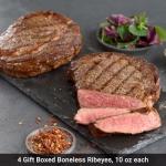 Premium Steak Lovers Gift Box Set - Hand-Trimmed Filet Mignon, Ribeyes, and Kansas City Strips in an Elegant Black Box with Cooking and Instructions from Kansas City Steak Company - Perfect for Meat