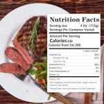 OCEANZEN USDA Prime Ribeye Steak – Hand-Cut & Aged – Pack of 6 (10oz Each) – Buttery Texture & Intense Marbling – Premium Beef for Grilling & Fine Dining 60 oz (3.75 lbs) Box