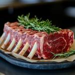 OCEANZEN: Frenched Lamb Rack Grass Fed, 3 Packs 8 Ribs Each, 24-26oz per Pack 72oz (4.5 lbs) Box, Ready to Roast Holiday Gourmet