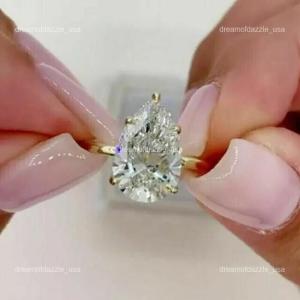 14K Gold Diamond Birthday Inspirational Women Elegant Solitaire New Ring Jewelry
