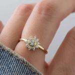 2Ct Round Cut Lab Created Diamond Women's Engagement Ring 14K Yellow Gold Finish