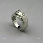 Natural Diamond Solitaire April Birth Easter Ring Jewelry 10K Solid White Gold