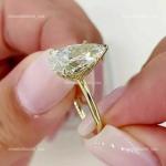 14K Gold Diamond Birthday Inspirational Women Elegant Solitaire New Ring Jewelry