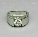 Natural Diamond Solitaire April Birth Easter Ring Jewelry 10K Solid White Gold