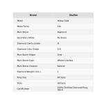 14K Yellow Gold Oval April Natural Diamond Mother's Day Solitaire Ring Jewelry