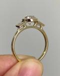 2Ct Round Cut Lab-Created Diamond Three-Stone Engagement Ring 14K Yellow Gold FN