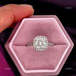 Natural Diamond 10K Solid White Gold Solitaire with Accents Wedding Ring Jewelry