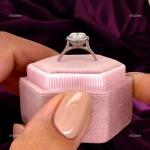 Natural Diamond 10K Solid White Gold Solitaire with Accents Wedding Ring Jewelry