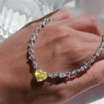 Lab-Created Diamond Tennis Necklace in 14K Gold