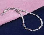 Multicolor Sapphire Tennis Necklace in White Gold