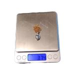 10K Gold Blue Aquamarine Pendant Necklace