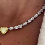 Lab-Created Diamond Tennis Necklace in 14K Gold