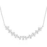 Natural Diamond Necklace in Solid 14K White Gold