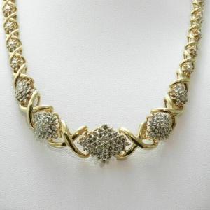 15CT Round Cut Lab-Created Diamond Tennis Necklace
