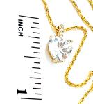 1.5 Carat Diamond Pendant in 18K Yellow Gold