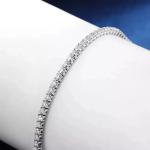 5Ct Round Lab Created Diamond Tennis Necklace