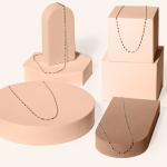 14K Gold Diamond Cut Mirror Chain Necklace