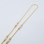 Orange Gemstone Pendant Necklace in 24K Gold