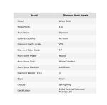 14K White Gold Diamond Boho Lady Necklace