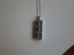 Tanzanite and Diamond Necklace in White Gold