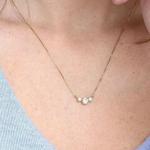 Round Cut Lab Created Diamond Pendant Necklace