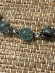 Fluorite & Herkimer Diamond Necklace - Natural Gemstone