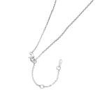 14K White Gold Ruby and Diamond Pendant Necklace