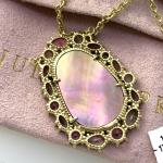 Judith Ripka Diamond & Gemstone Pendant Necklace 18K Gold
