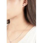 14K White Gold Ruby and Diamond Pendant Necklace