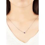 14K White Gold Ruby and Diamond Pendant Necklace