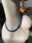 Blue Sapphire and Diamond Art Deco Necklace 17