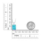 Gemstone Birthstone and White Diamond Pendant Necklace for Women | 18K Rose G...