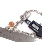 Silver Diamond Heart Pendant Necklace 18