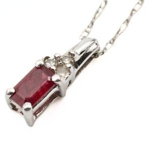 Contemporary NWOT 14K Gold Natural Ruby Diamond Necklace