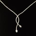 Marquise Diamond 14k Gold Pendant Necklace
