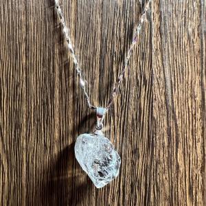 Herkimer Diamond Quartz Pendant Necklace for Women Natural Herkimer Pendant Gift