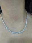 Natural 7.20ct Diamond Tennis Necklace. Set In 14k White Gold. 3prong 17 inches