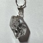 Herkimer Diamond Quartz Pendant Necklace for Women Natural Herkimer Pendant Gift