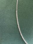 4.0ct Natural Diamond Graduated Tennis Necklace. 14k White Gold. 17 Inches.