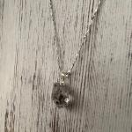 Herkimer Diamond Quartz Pendant Necklace for Women Natural Herkimer Pendant Gift