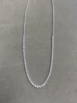 4.0ct Natural Diamond Graduated Tennis Necklace. 14k White Gold. 17 Inches.
