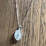 Herkimer Diamond Quartz Pendant Necklace for Women Natural Herkimer Pendant Gift